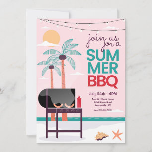 Summer BBQ  Invitation