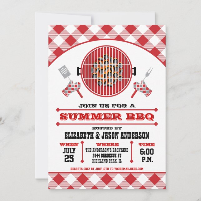 Summer BBQ Invitation (Front)