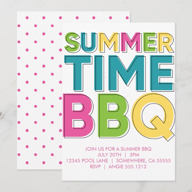 SUMMER BBQ INVITE (Front/Back)