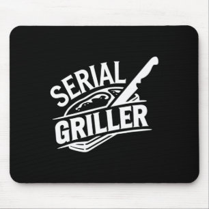 Summer Bbq Party Ckyard Grilling Funny Steak Lover Mouse Mat