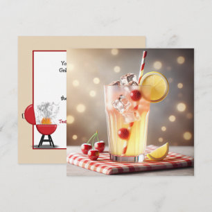 Summer BBQ Party Lemonade Invitation