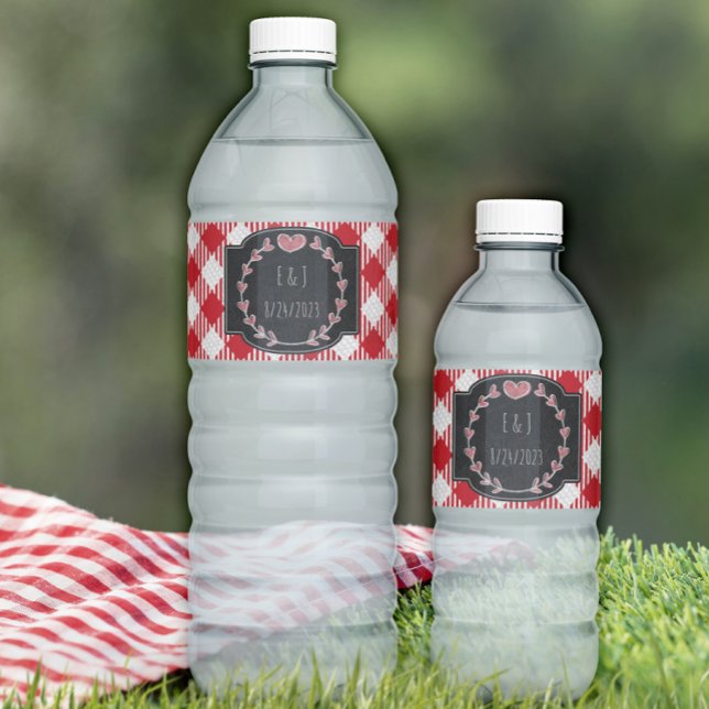 Summer BBQ Party, Wedding, Birthday or Baby Shower Water Bottle Label (Creator Uploaded)