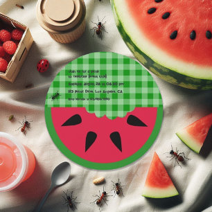 Summer BBQ Picnic Birthday Party Customisable Invitation