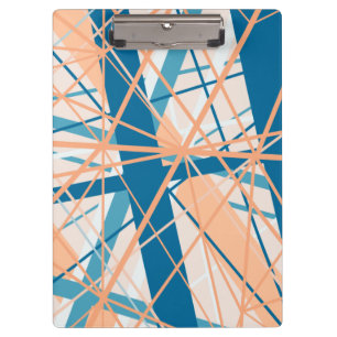 Summer Beach Abstract Geometric Lines Clipboard