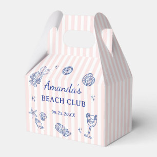 Summer Beach Adult Birthday Party Favour Box