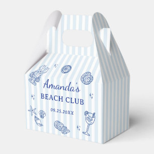Summer Beach Adult Birthday Party Favour Box