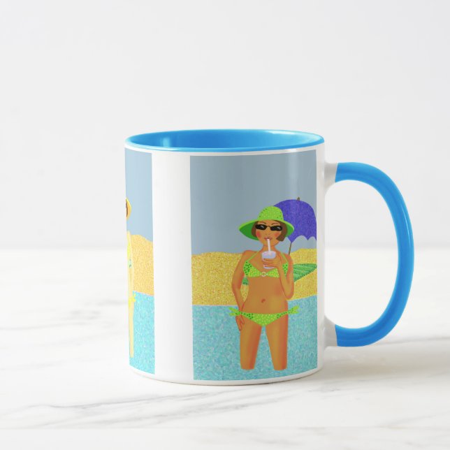 Summer beach babes mug (Right)