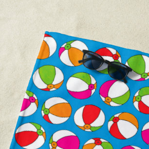 Summer Beach Balls Beach Towel