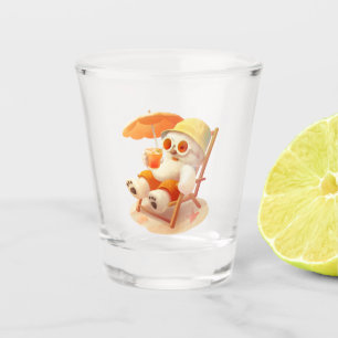 Summer Beach Bear Shot Glass