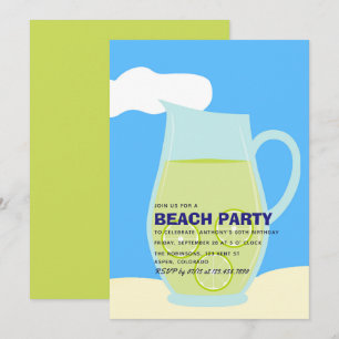 Summer Beach Birthday Party Invitation