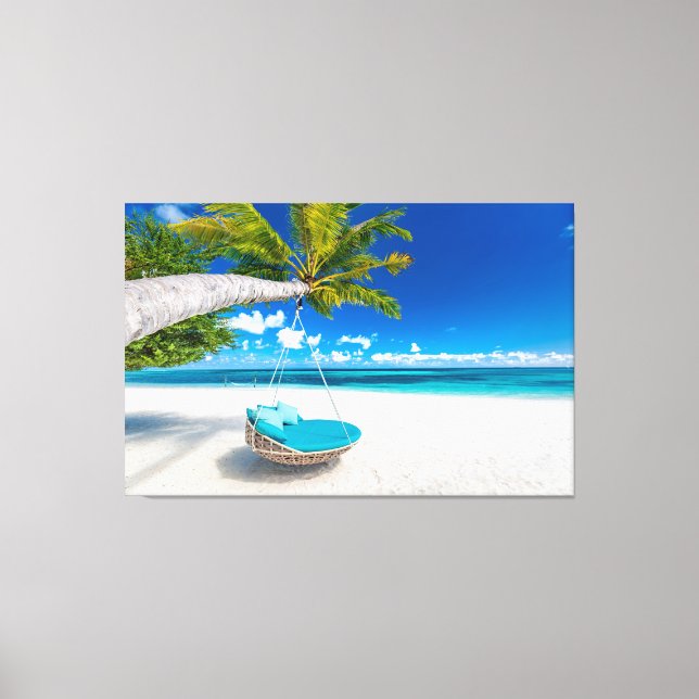 Summer Beach Canvas Print (Front)