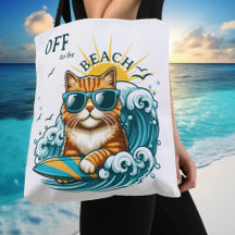 Summer Beach Cool Surf Cat