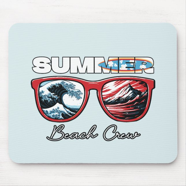 Summer Beach Crew - Summer Vibes Mouse Mat (Front)