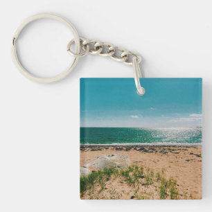 Summer beach day in the Swedish Archipelago Key Ring