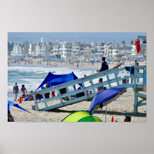 Summer Beach Day - Venice Beach, CA Poster