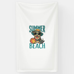 Summer Beach Dog Vintage Sunglasses Shirt Design_1 Banner