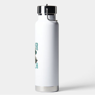 Summer Beach Dog Vintage Sunglasses Shirt Design_1 Water Bottle