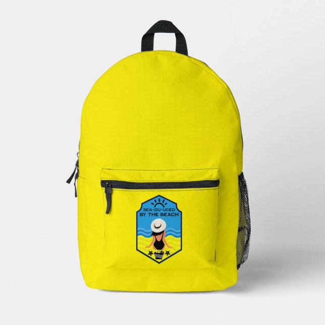 Summer Beach Essential Gift Printed Backpack (Front)