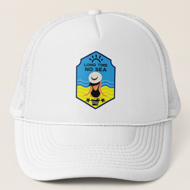 Summer Beach Essential Gift Trucker Hat (Front)
