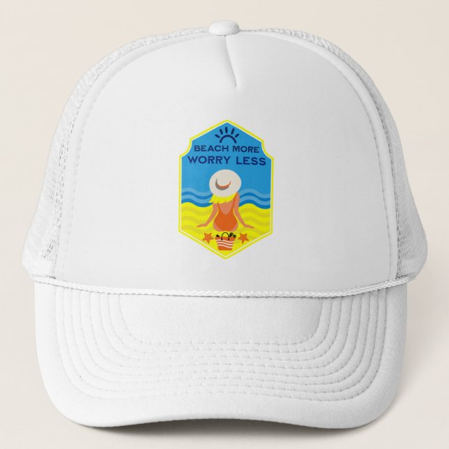 Summer Beach Essential Gift Trucker Hat (Front)