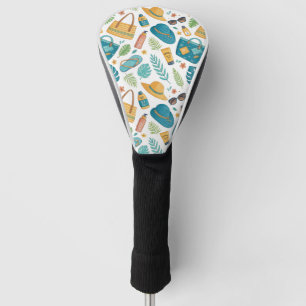 Summer Beach Essentials Pattern (1) Golf Head Cover