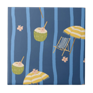 Summer Beach Essentials Pattern (2) Tile