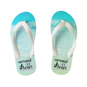 SUMMER Beach Flip Flops Mermaid at Heart Sandals