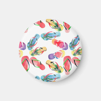 Summer Beach Flip Flops Pattern Magnet
