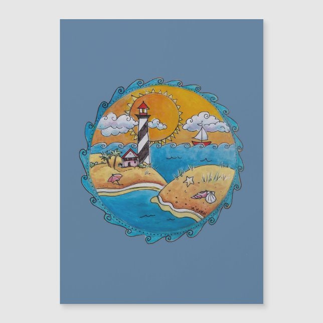 Summer beach fun sunny seashore coastal (Front)