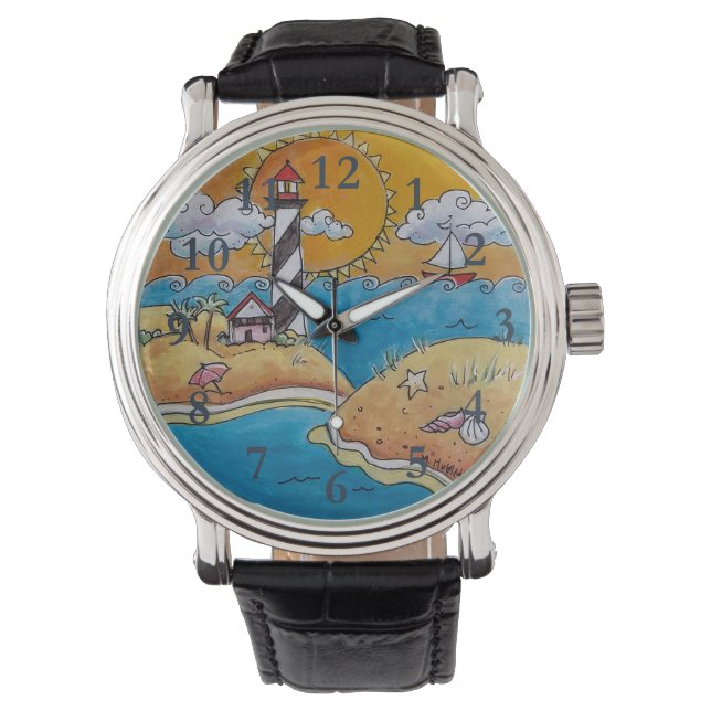 Summer beach fun sunny seashore coastal watch (Front)