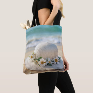 Summer Beach Hat Tote Bag