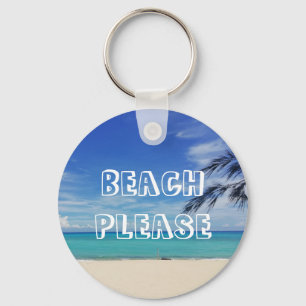 Summer Beach Key Ring