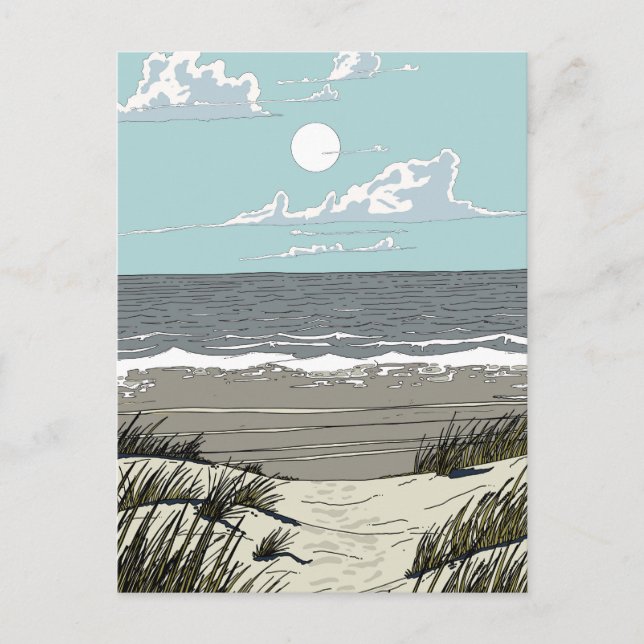 Summer Beach Location Postcard (Front)