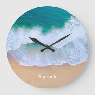 summer beach modern minimalist ocean Wall Clock