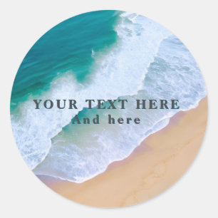 summer beach modern ocean custom Sticker