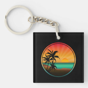 SUMMER BEACH NATURE KEY RING