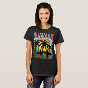 SUMMER BEACH OCEAN SURFER SURFING VACATION T-Shirt