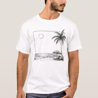 Summer Beach Palm T-Shirt