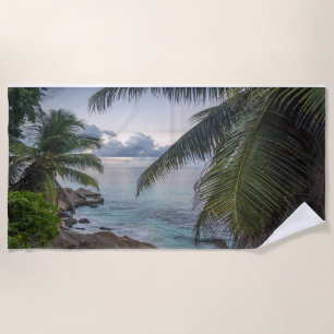 Summer Beach Palm Trees Towel