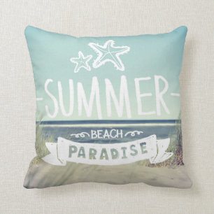 Summer Beach Paradise Cushion