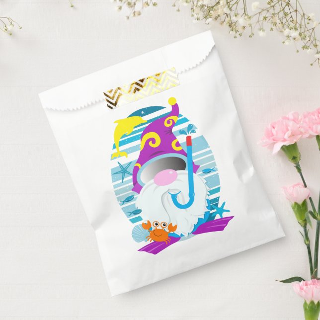 Summer Beach Party Gnome Favour Bags (Sealed)