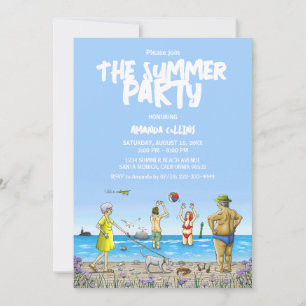 Summer Beach Party Invitation
