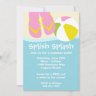 Summer Beach Party Invitation
