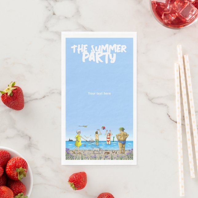 Summer Beach Party Napkin (Insitu)