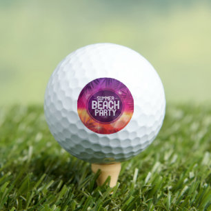 Summer Beach Party Night Golf Balls