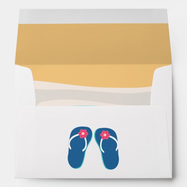Summer Beach Party Sandals Envelope (Back (Bottom))