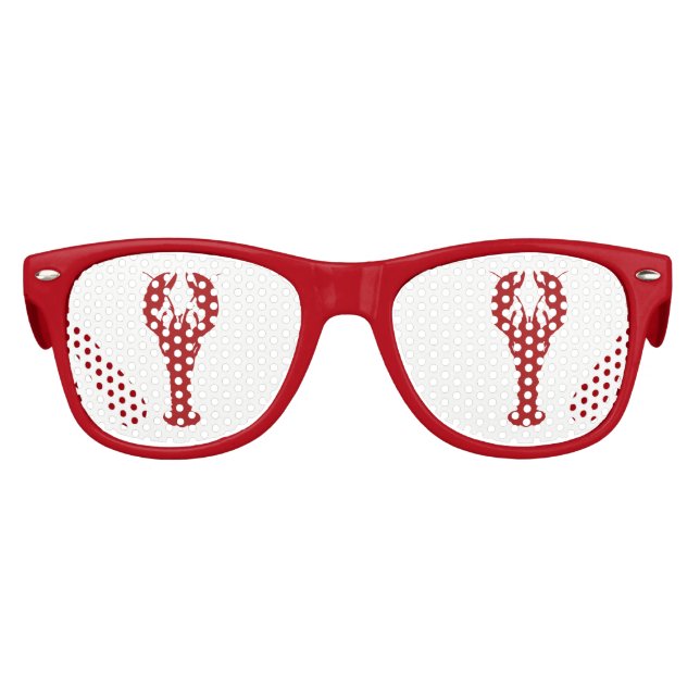 Summer Beach Party Seafood Lobsters Kids Sunglasses (Front)
