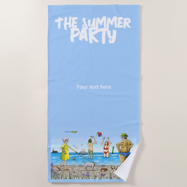 Summer Beach Party Towel (Front)