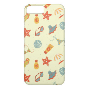 Summer Beach Pattern iPhone 8 Plus/7 Plus Case
