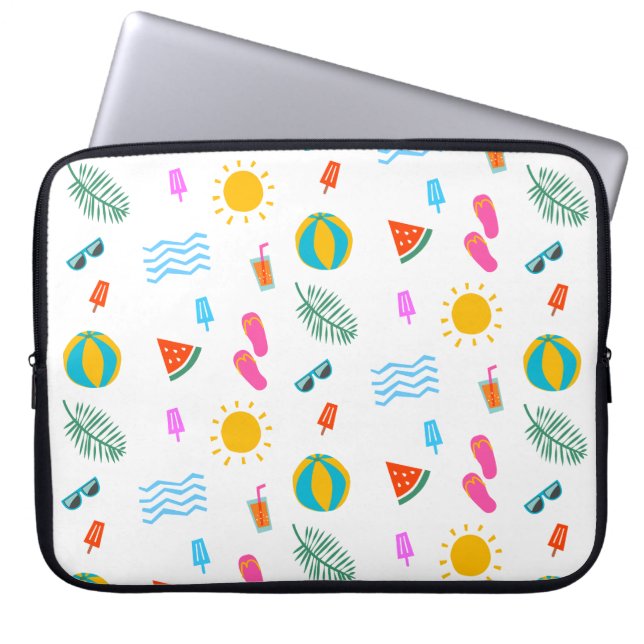 Summer Beach Pattern Electronics Bag (Front)